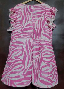 Megenta &amp; White Printed Top For 46 Bust