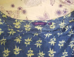 Blue Kurta For Woman