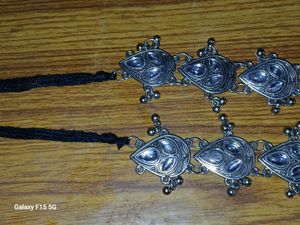Oxidised Kundan Set