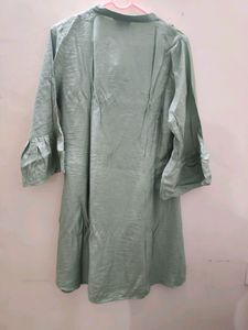Olive Green Short Kurti
