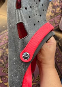 Comfy Black &amp; Red Sandals in uk10