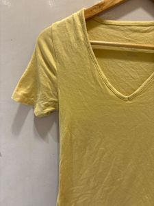 Yellow V-Neck T-Shirt