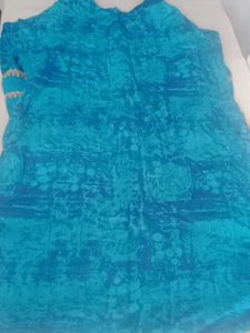 Elegant Blue Embroidered Kurta
