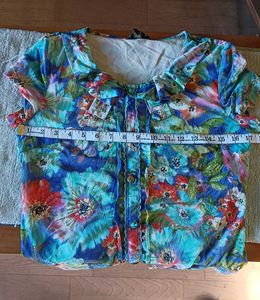 Floral Print Short Sleeve Top