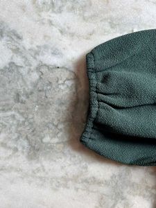 Tokyo Talkies Chic Green Puff Sleeve Top