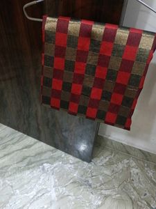 Elegant Checkered Saree