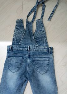 Jeans With Shoulder Belt For Girl
