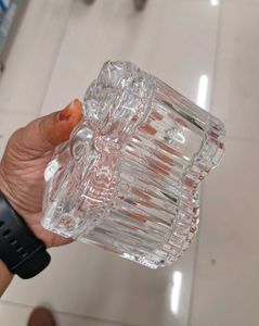 2pc Glass Jar Heart Shape Mini