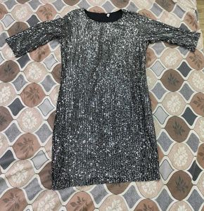 Shimmer Sheath Dress (Belt Not Included)