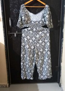 Floral Print Off-Shoulder Jumpsuit