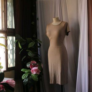 Forever 21 Beige Midi Dress