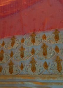 Georgette saree Golden
