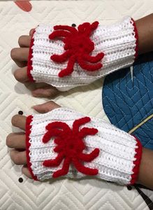 ✩₊˚🕸️🕷️Crochet Spiderman hand-warmers✩₊˚🕸️🕷️ྀི