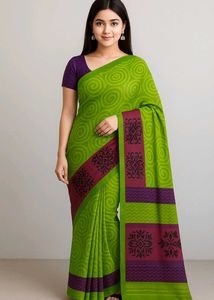 Elegant Floral Print Saree