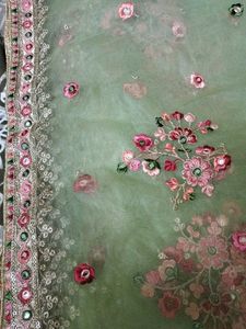 Beautiful Embroidered Net Dupatta