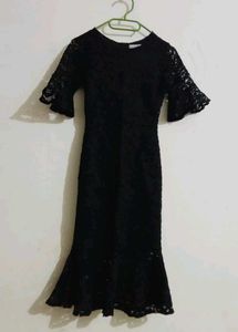 Elegant Black Lace Dress