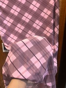 plaid/ checkered maxi skirt