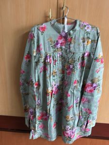 Floral Print Long Sleeve Blouse