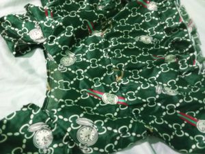 Green Patterned Blouse