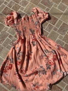 Floral Chiffon Mini Dress