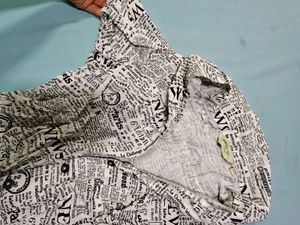Printed Button Up Shirt