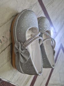 Cute Silver Sparkle Shoes