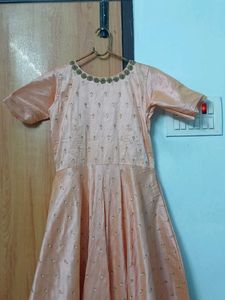 Peach Long Frock