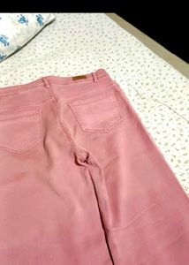 WideLeg Pink Jeans
