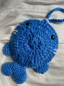 Crochet whale Pouch
