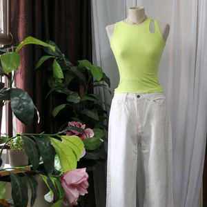 Neon Cutout Tank Top
