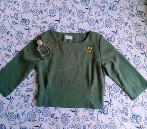 Olive Green Top