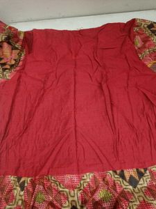 Red Printed Kurta