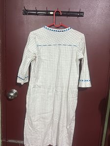 Checked Kurti Pant Set