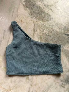 One Shoulder Crop Top