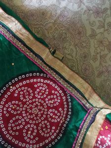 BHANDHEJ SAREE WITH BLOUSE
