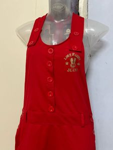 Pintrest Korean Red Jumper Dress