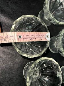 Vintage Glass Dessert Cups (Set of 6)