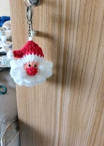 Santa Crochet Keychain
