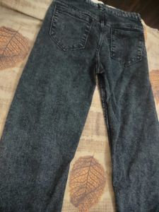 charcoal black straight fit jeans for women girls