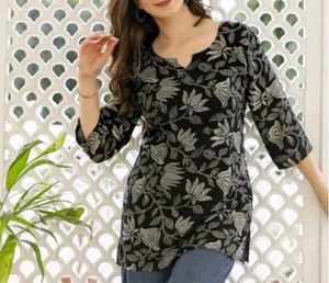 Floral Print Tunic Top