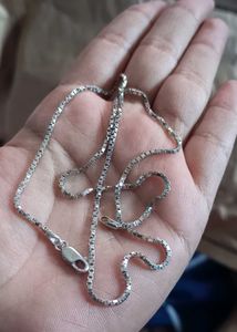 Giva 925 Real Silver Twisted Box Chain