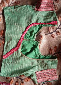 Green Embroidered Blouse