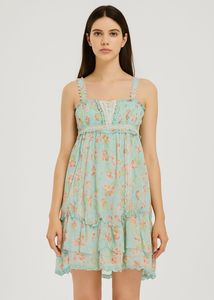Floral Print Mini Dress