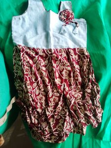 Handmade Floral Print Dress