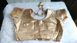 Gorgeous Embroidered Saree with Stitched Blouse