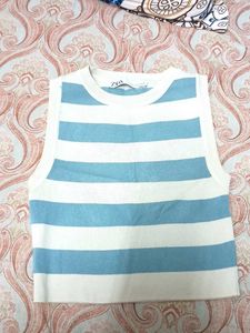 Zara Striped Knit Tank Top