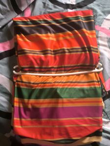 saree with attached unstitched blouse