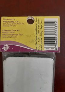 NEW PACK of 2 cloth hairbands -black and white