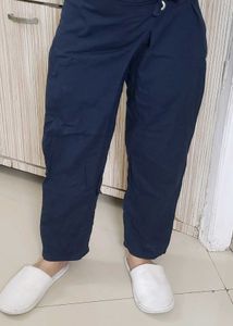 Comfy Navy Blue Casual Pants