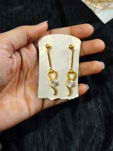 Gold Tone Dangle Earrings